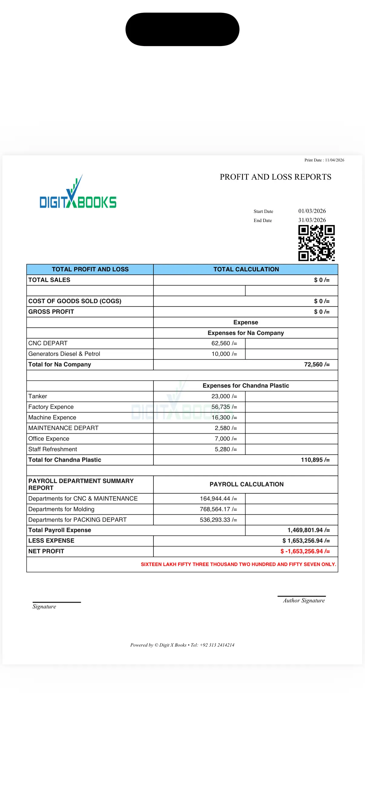 AI Accounting Software iPhone screen