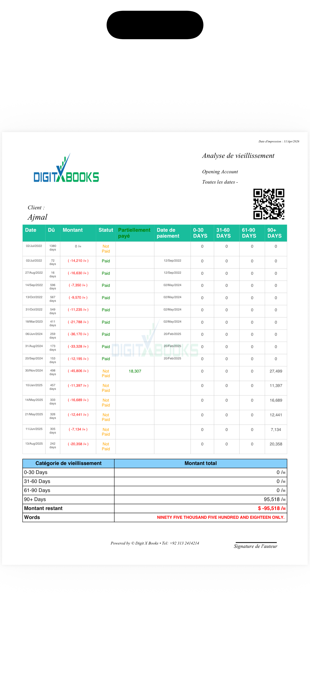 Suivi des depenses iPhone screen