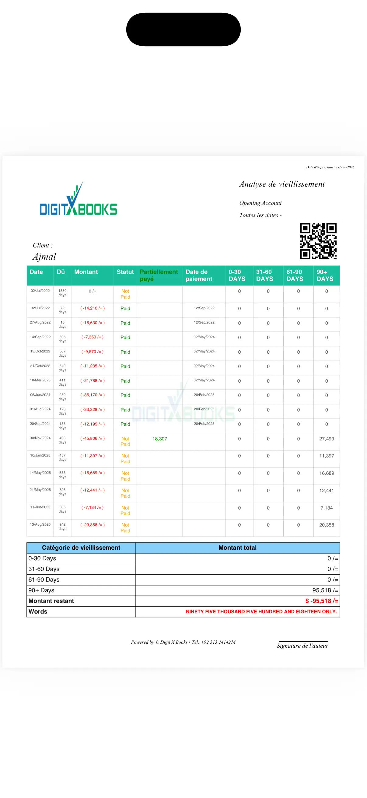 Logiciel de gestion des depenses iPhone screen