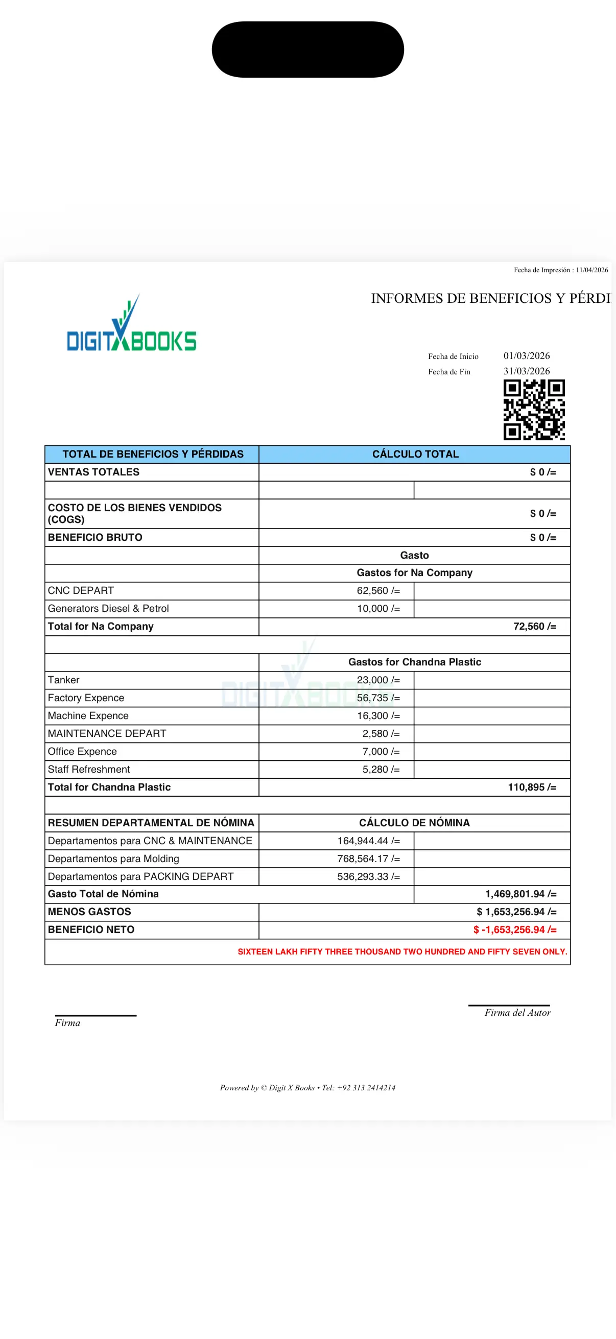 Software contable con IA iPhone screen
