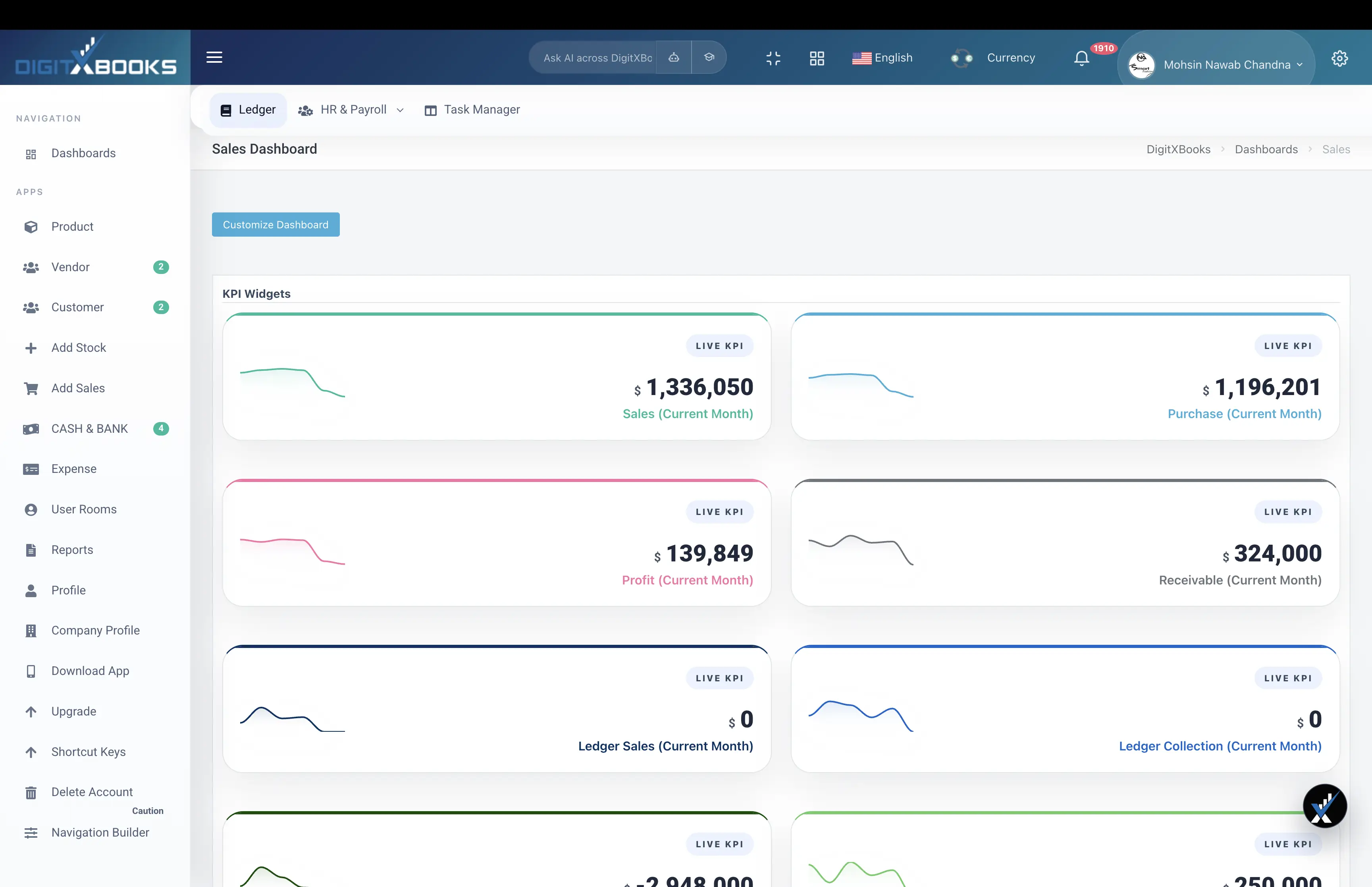 AI Accounting Software workflow screen