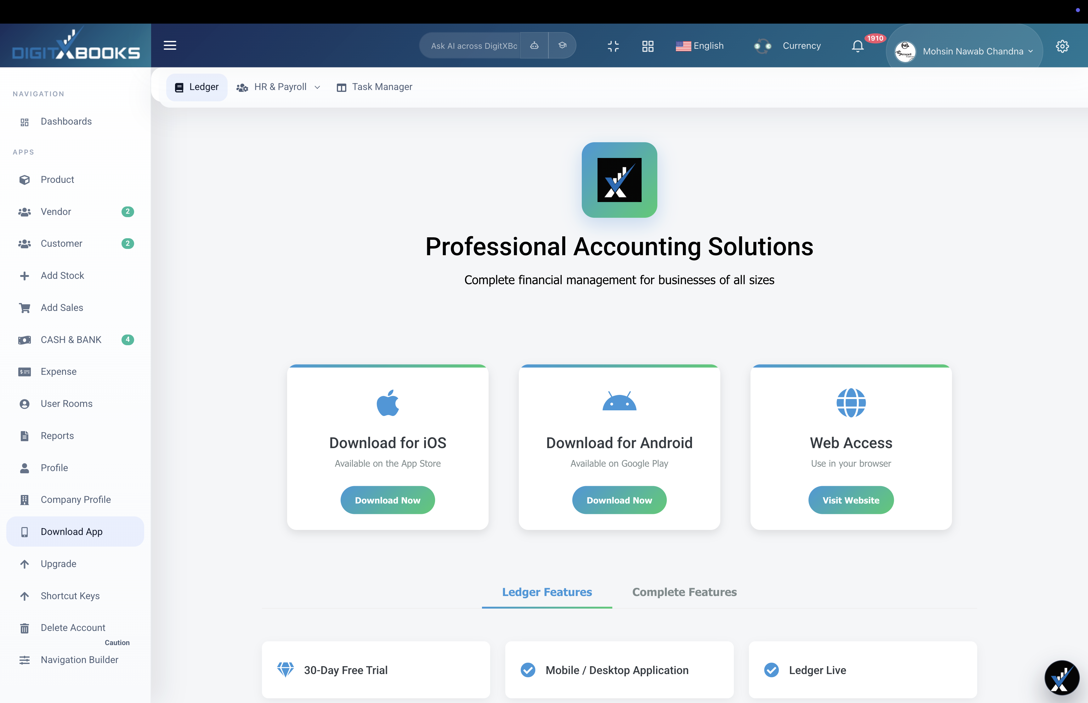 DigitXBooks web workspace