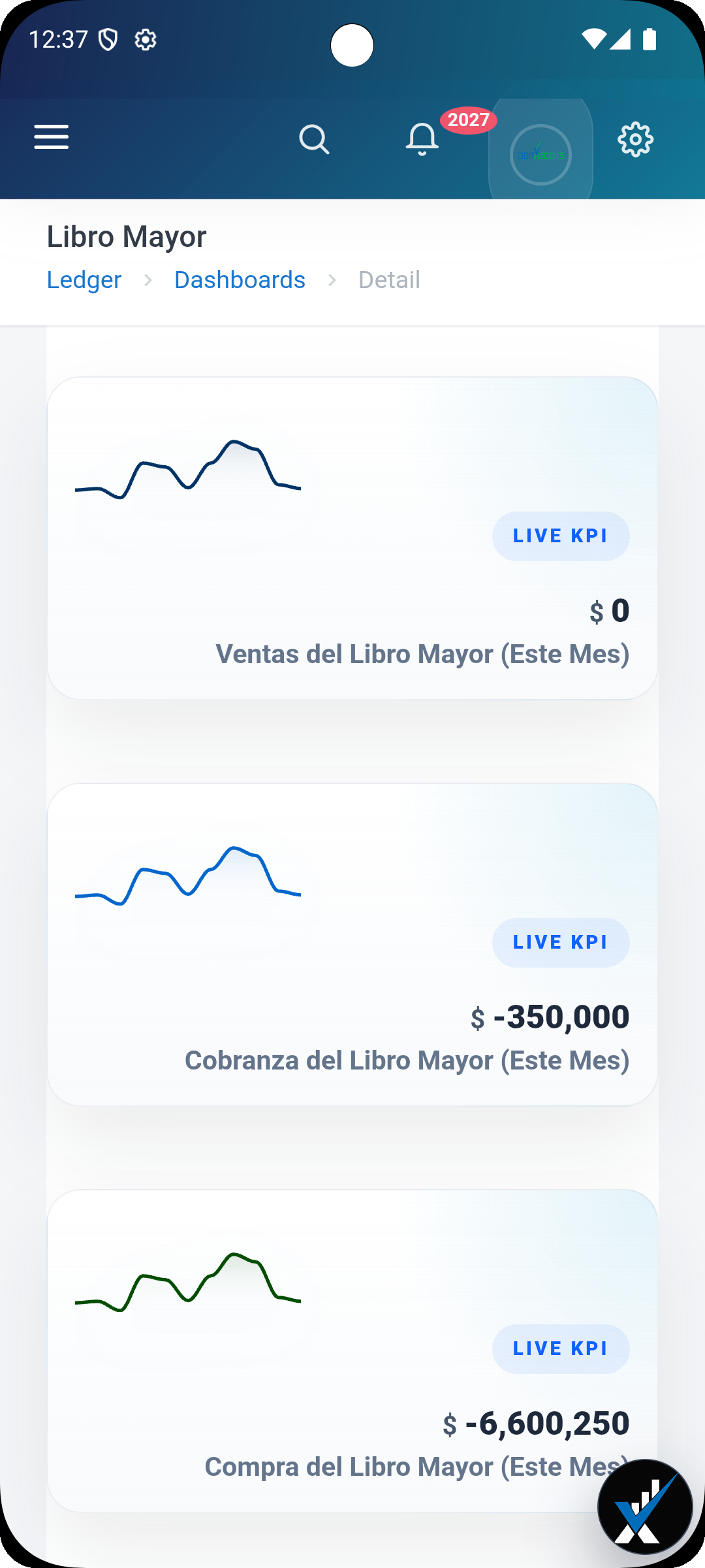 Software de compras y proveedores Android screen