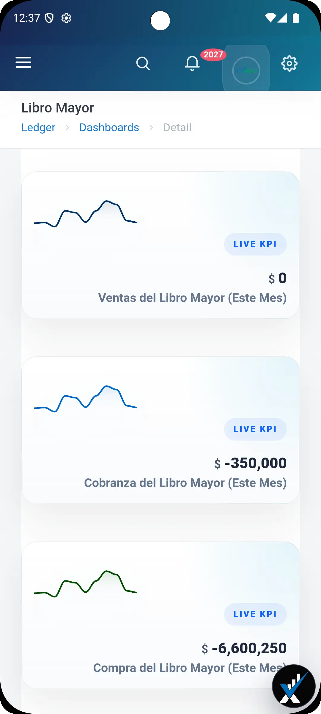 Software de compras y cuentas por pagar Android screen